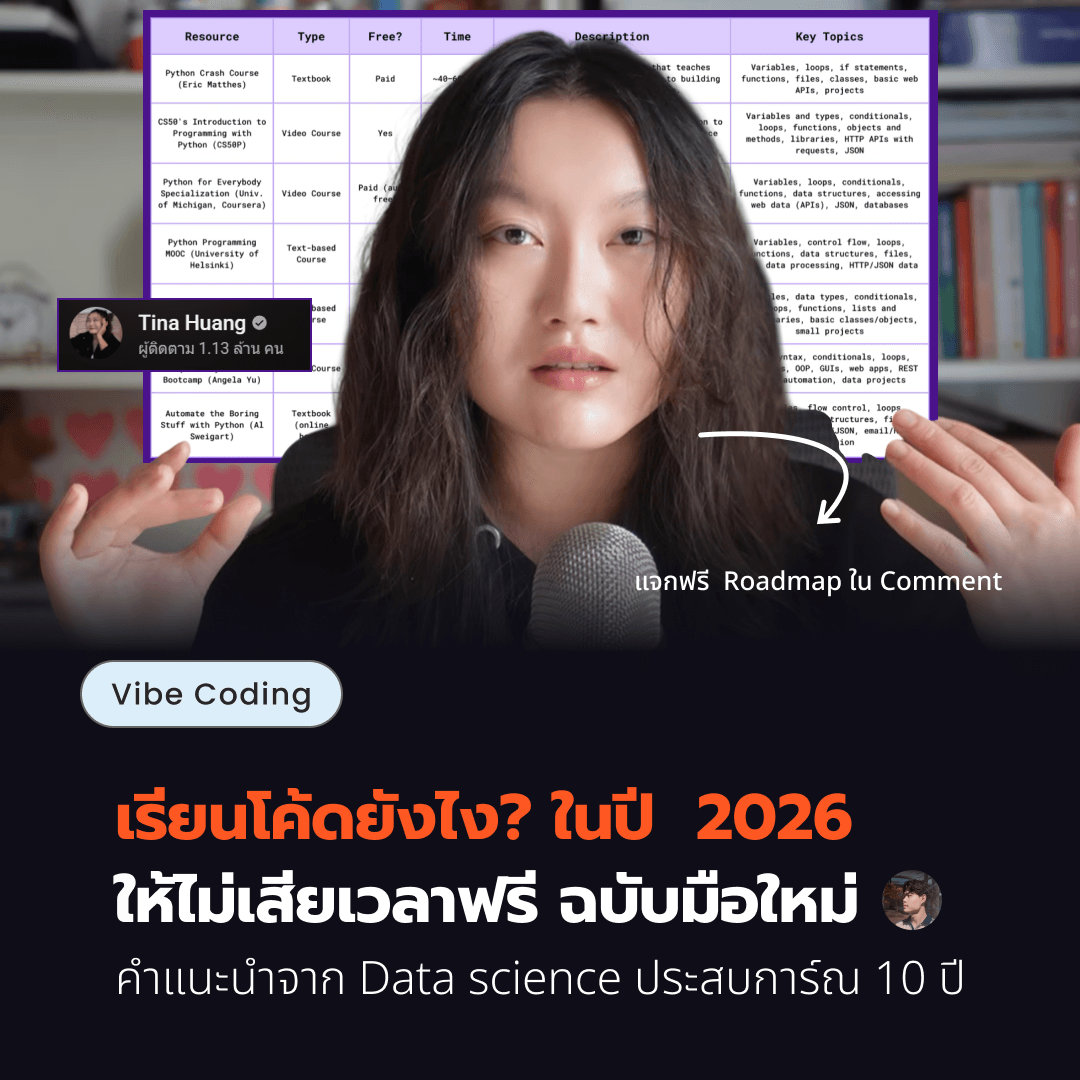 เรียนโค้ดยังไง ในปี 2026 ให้ไม่เสียเวลาฟรี ฉบับมือใหม่